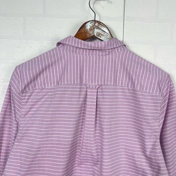 Duluth Trading Co Women’s Shirt size L Button Down Long sleeve Lavendar - Picture 12 of 14